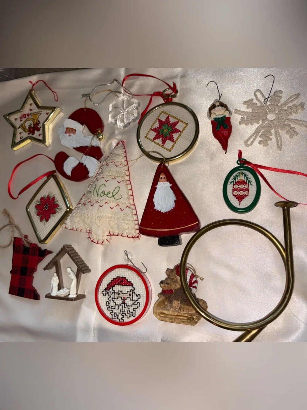 ✨VINTAGE BUNDLE✨ of Primarily Homemade Christmas Ornaments!😍🎄✨